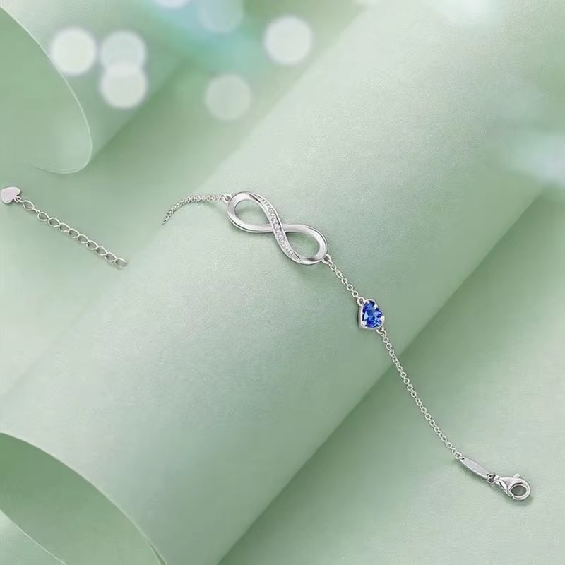 Bratara din argint 925 pentru dama, JW1846, model infinit, placata cu rodiu