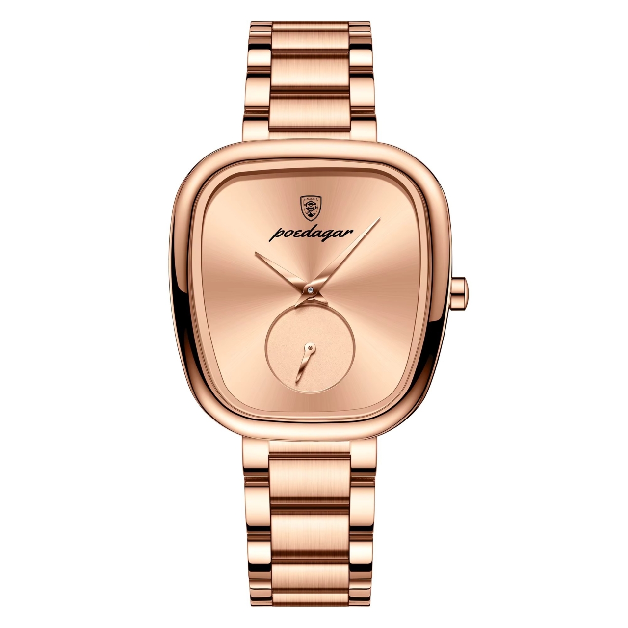 Ceas de dama Poedagar CS1891, otel inoxidabil, rose gold, cadran rose gold