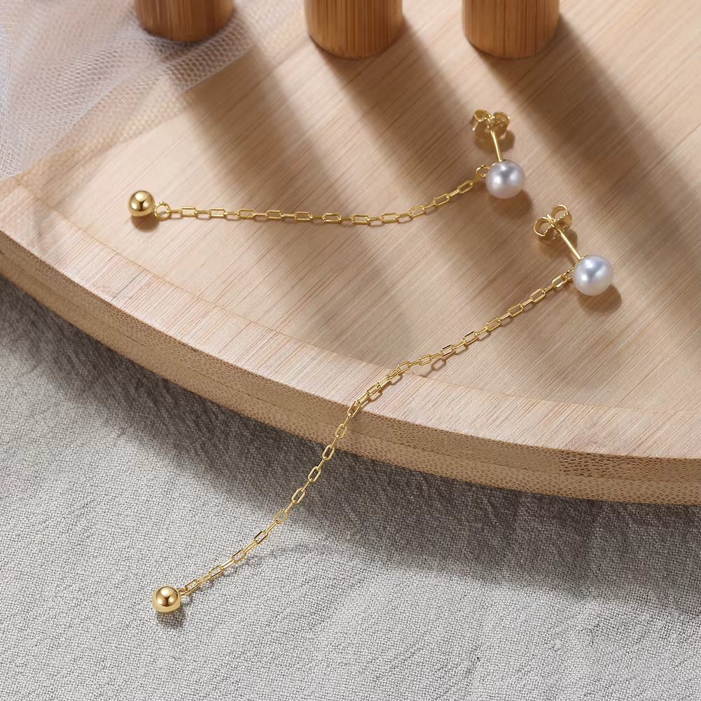 Cercei lungi argint 925, JW1733, model neregulat, placati cu aur