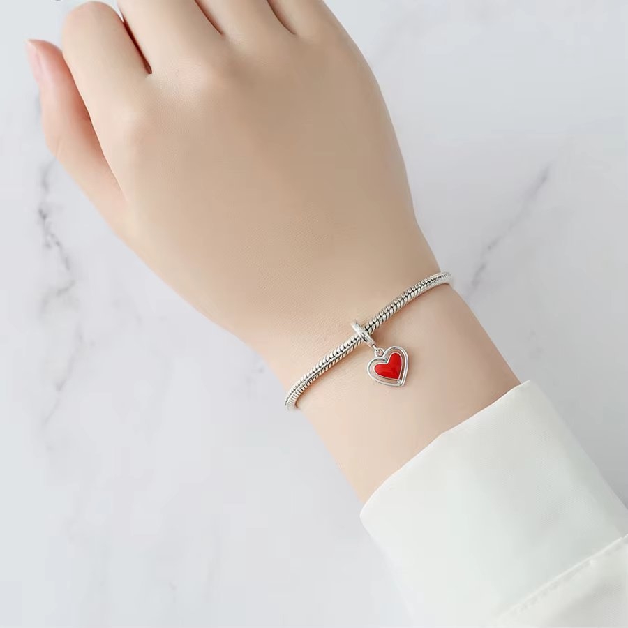 Charm/talisman argint 925, JW1661, model Mom, placat cu rodiu