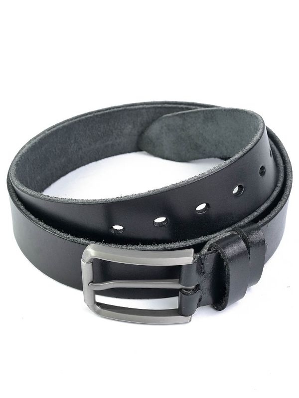 Curea pentru barbati 5821, piele naturala, 120 cm, Neagra