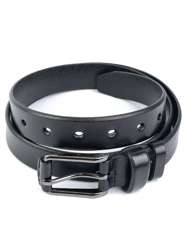 Curea pentru dama 2149, piele naturala, 110 cm, Negru