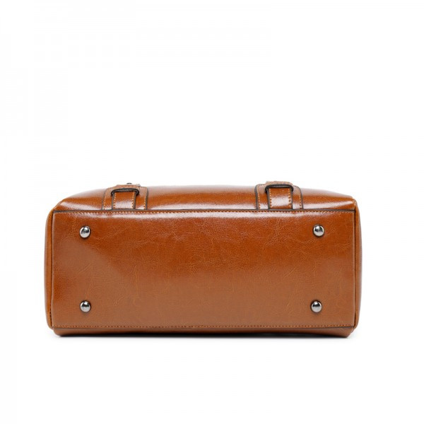 Geanta dama Alara GT1038, piele naturala, maro