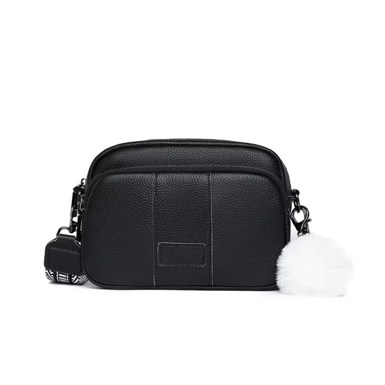 Geanta dama, Miralys GT3345, piele naturala, Negru