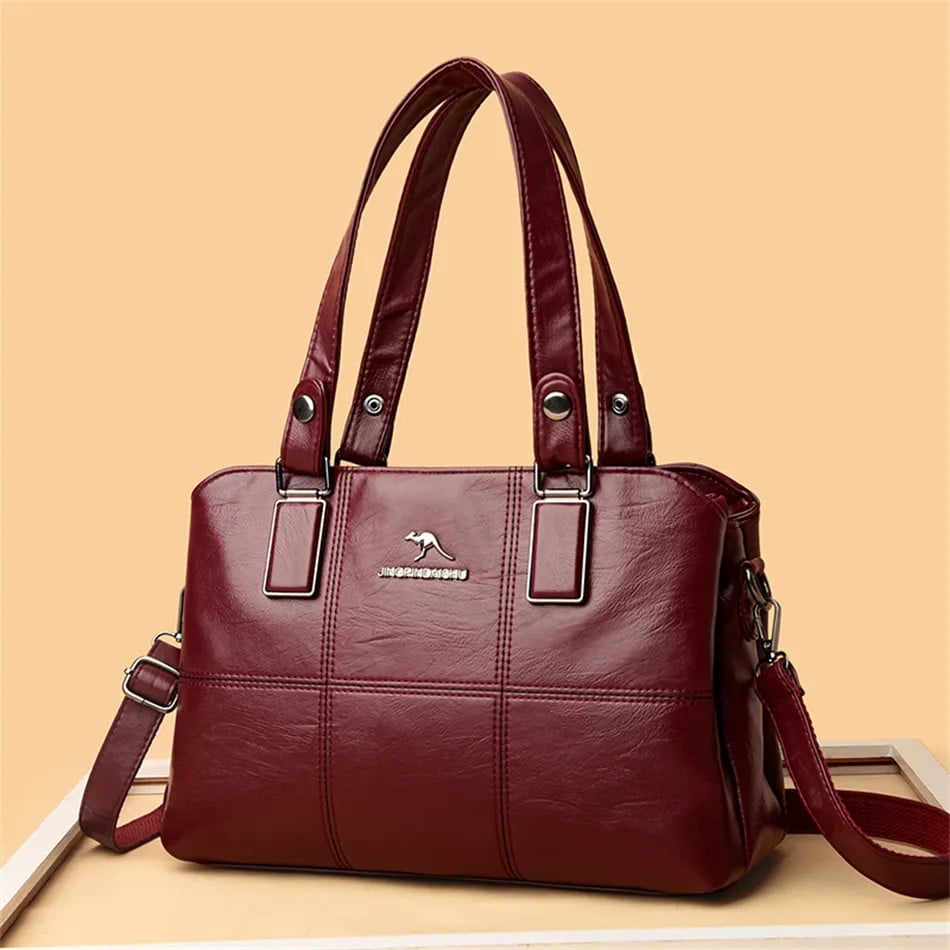 Geanta dama, Wilderose GT2519, Bordo - 3 | YEO