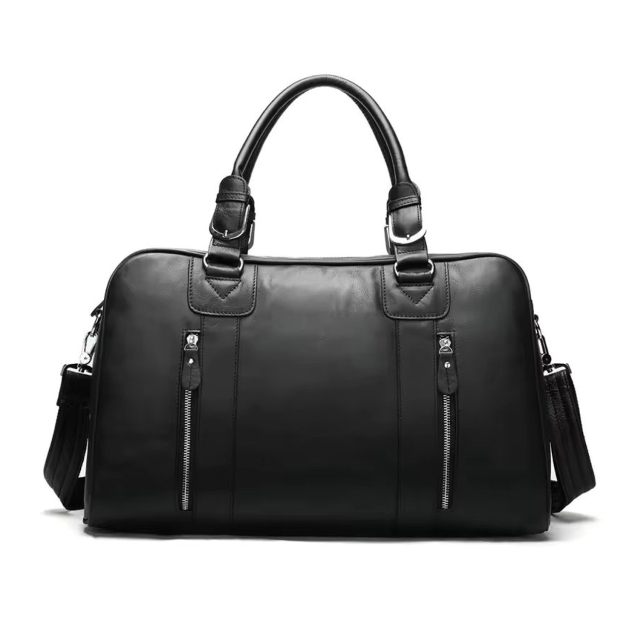 Geanta de calatorie unisex, Arion GT3280, piele naturala, Negru