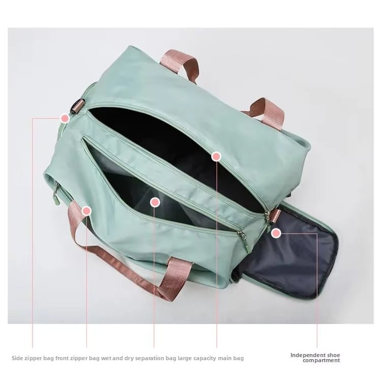 Geanta de calatorie unisex, Arissa GT3550, Gri/Roz