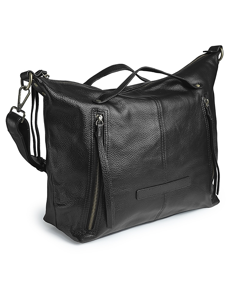 Geanta de dama, 5052, piele naturala, Neagra
