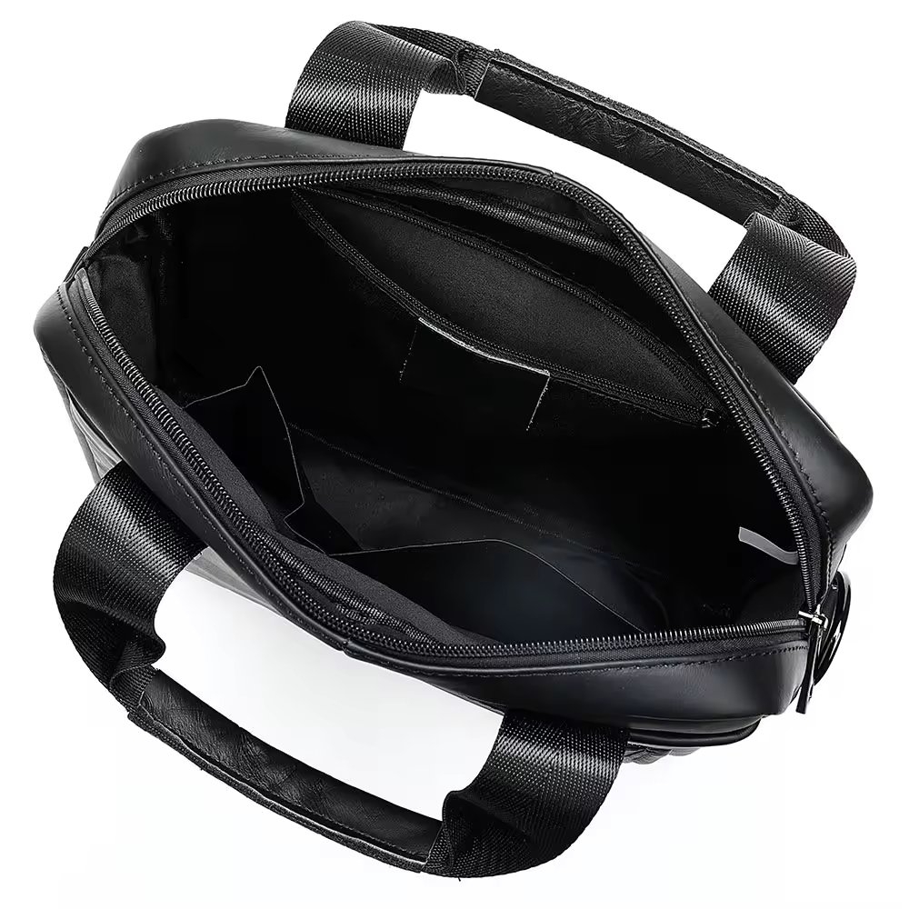 Geanta pentru barbati, Theon GT3255, piele naturala, Negru - 2 | YEO