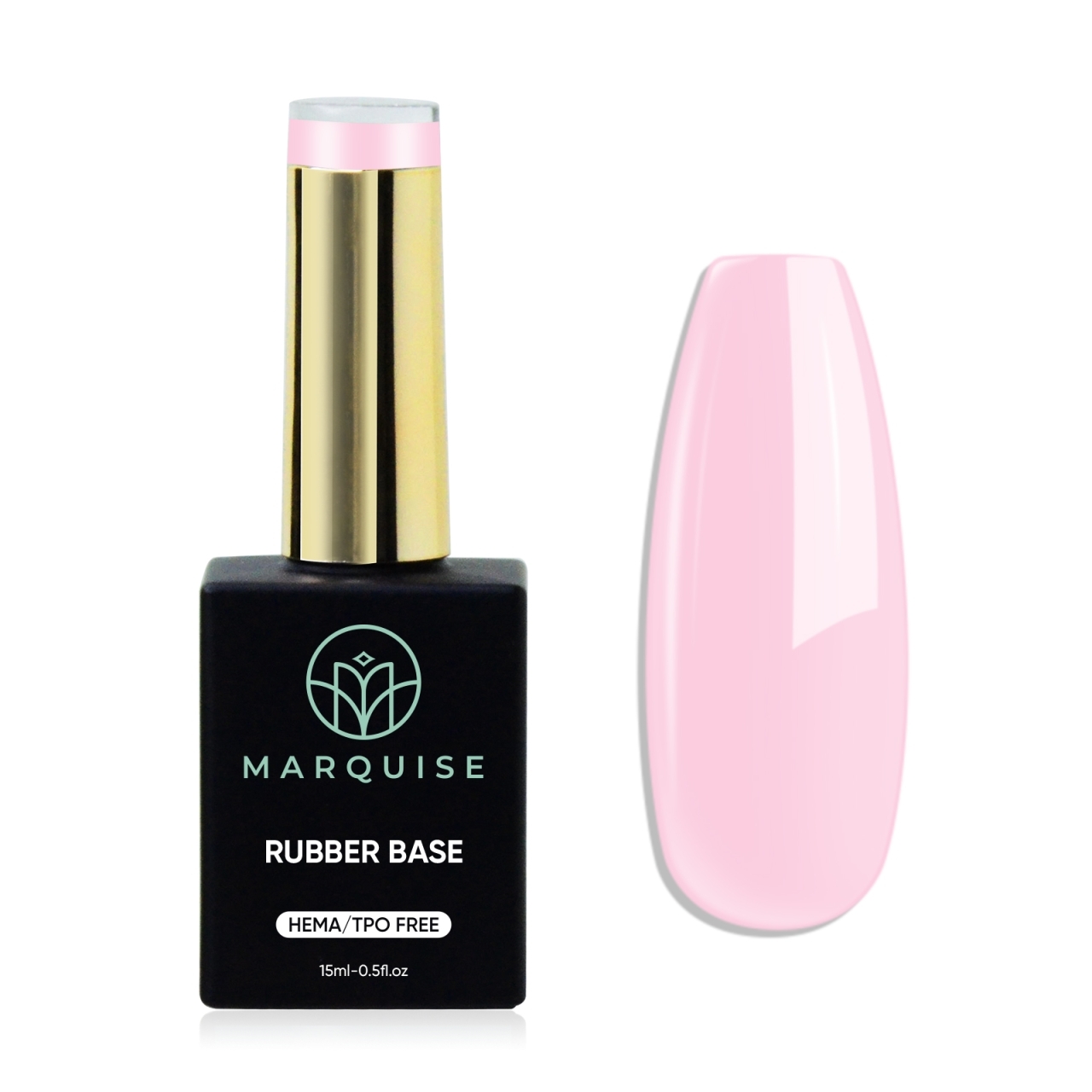 Rubber base unghii HEMA/TPO free, Marquise, roz deschis, 15 ml, CSDJ84