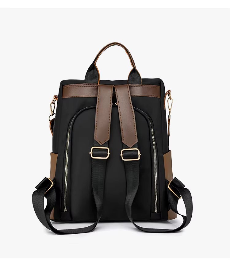 Rucsac dama, Ophelina GT3682, antifurt, Negru