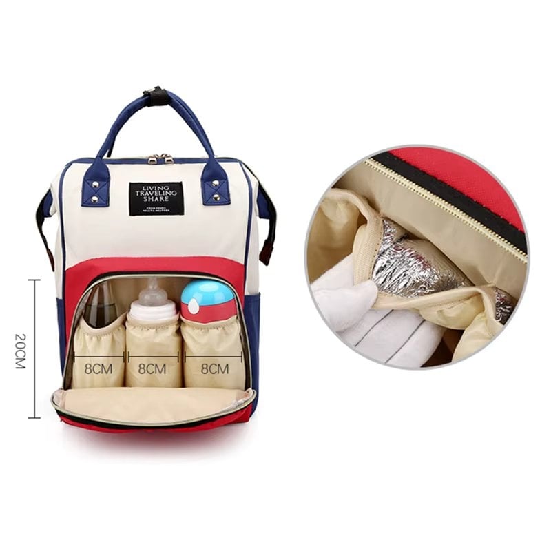Rucsac multifunctional pentru mamici, Taisia GT3697, Multicolor - 3 | YEO