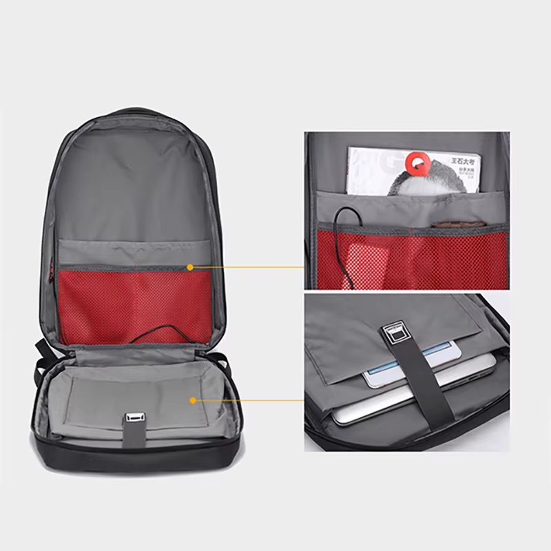 Rucsac unisex, Sylion GT3754, port USB, Gri - 3 | YEO