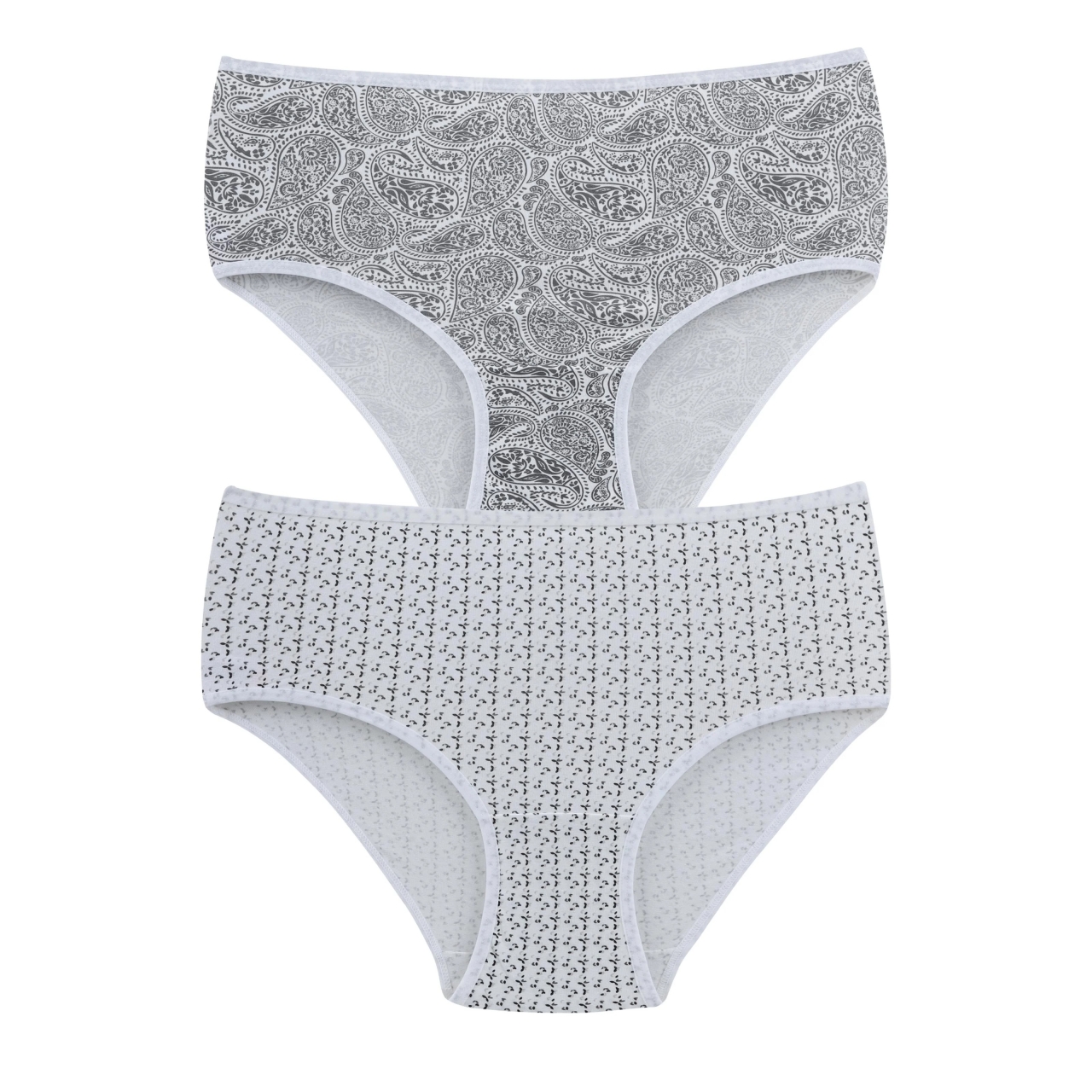 Set 2 perechi de chiloti din bumbac, pentru dama, 53600, Gri