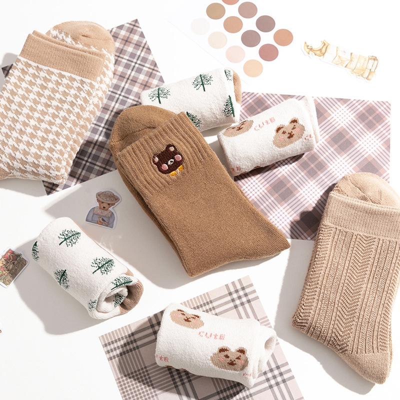 Set 5 perechi de sosete pentru dama, SS072, Multicolor, marime universala (35-39) - 3 | YEO
