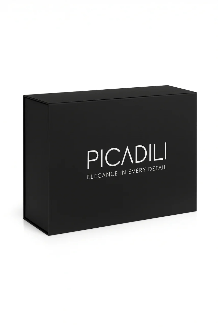 Set cadou pentru barbati, Portofel + Curea, piele naturala, model elegant, SET39, Negru