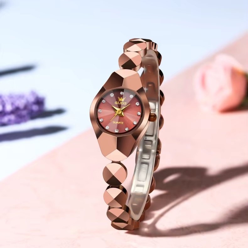Ceas de dama Olevs CS1953, otel inoxidabil, automatic, rose gold, cadran rose gold - 2 | YEO