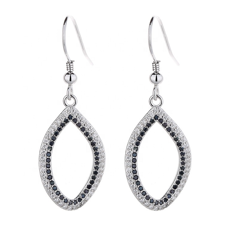 Cercei argint 925, JW1580, model elegant, placati cu rodiu