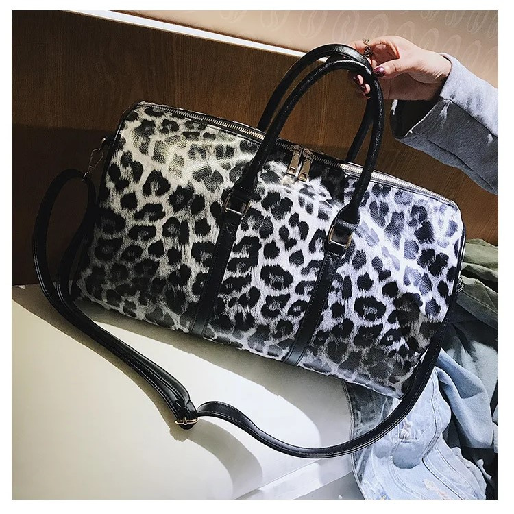 Geanta de calatorie, Emmaline GT2934, Animal Print/Alb - 2 | YEO