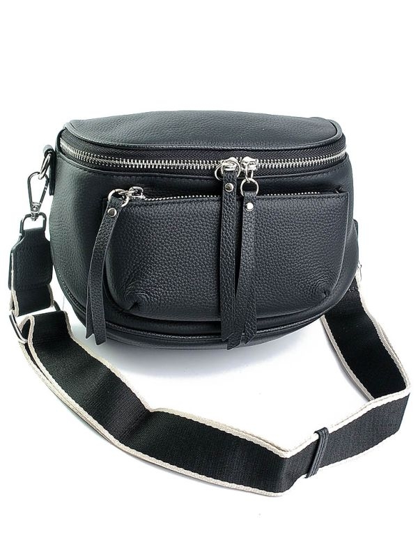 Geanta de dama, 99133, piele naturala, Neagra