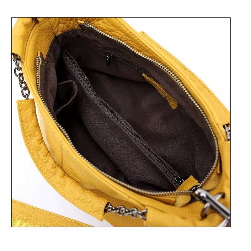 Geanta de dama, Eirina GT3768, piele naturala, Negru - 3 | YEO