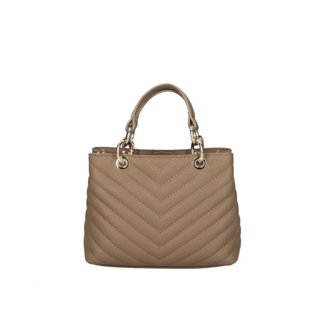 Geanta de dama, Ellvira GT3783, piele naturala, Dark Taupe
