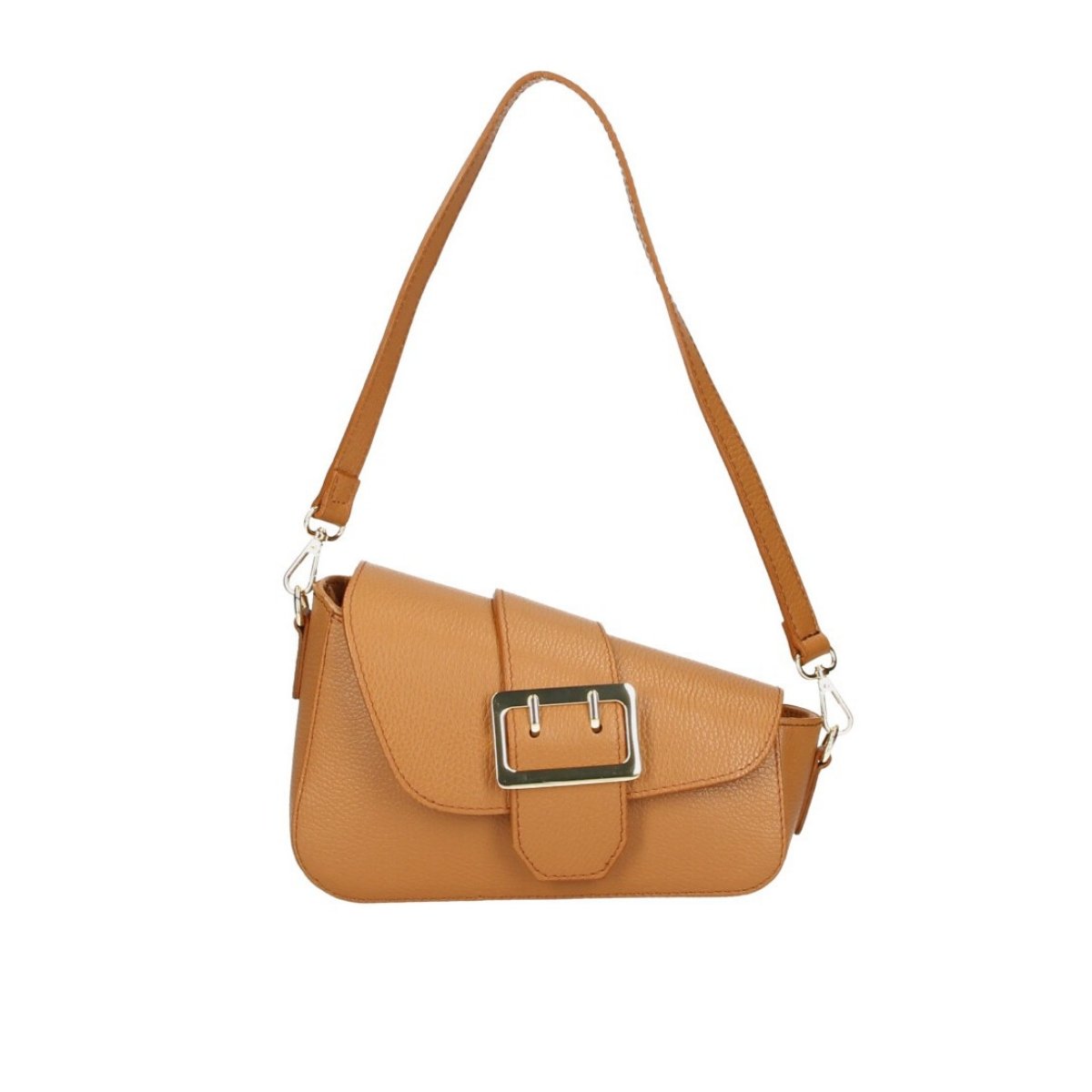 Geanta de dama, Megan GT3785, piele naturala, Cognac