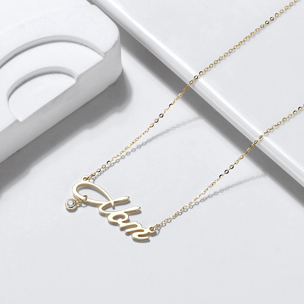 Lantisor argint 925, JW1788, model Mom, placat cu aur