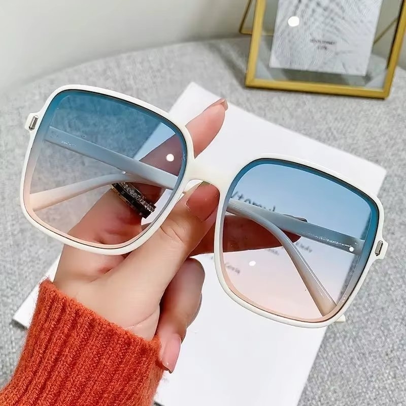 Ochelari de soare pentru femei, SG139, Alb/Albastru - 3 | YEO