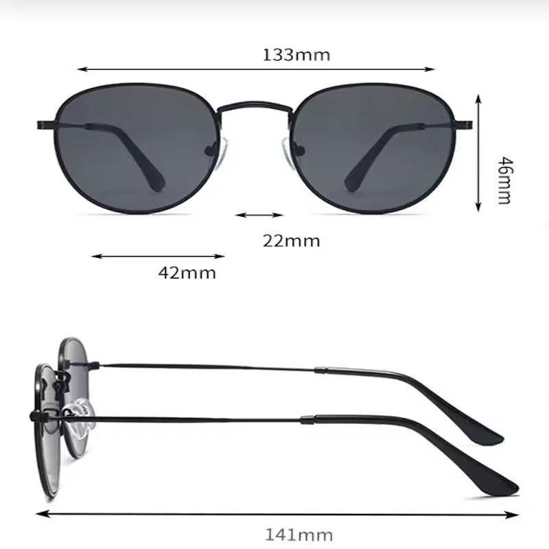 Ochelari de soare unisex, SG137, Negru