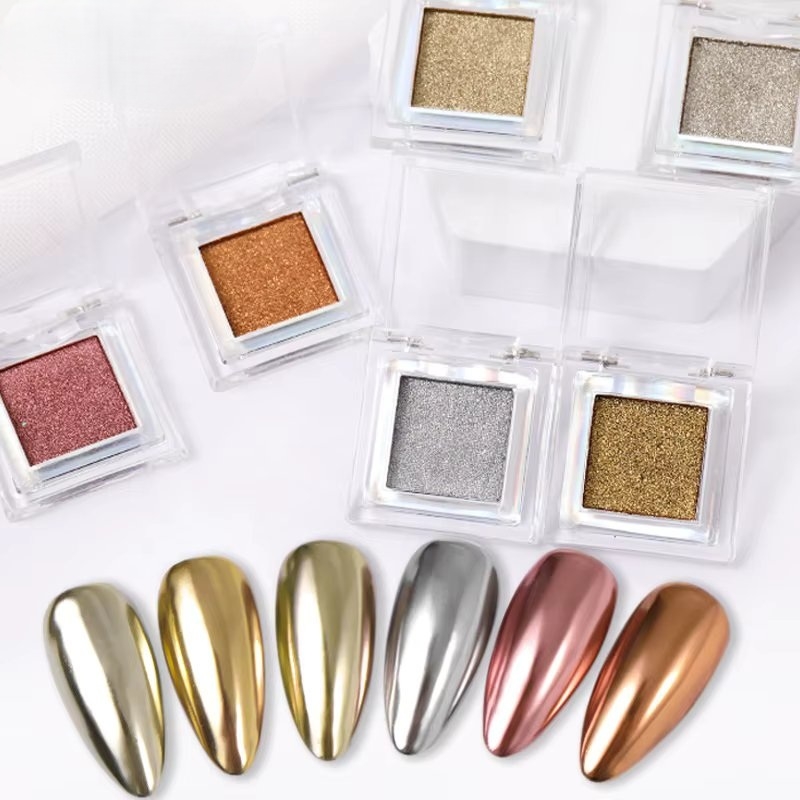 Pigment unghii mirror Marquise, PIGM14, Bej - imagine 3