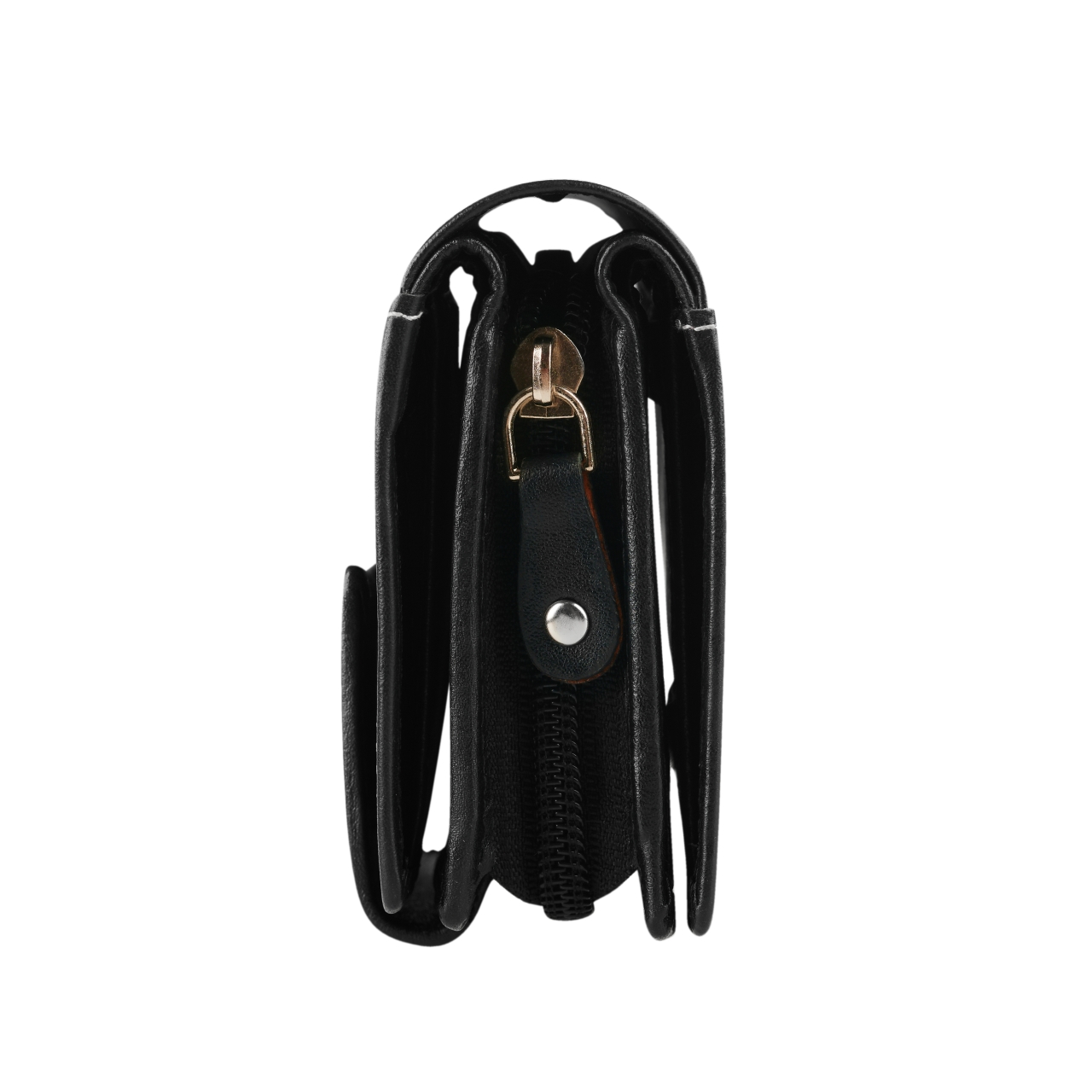 Portofel dama Delis, Aerith PT1426, piele naturala, Negru