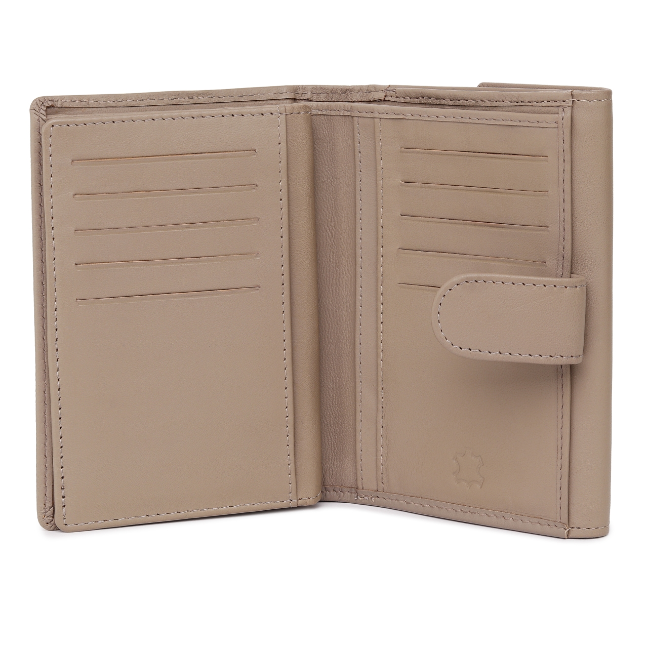 Portofel dama Marquise, Perseida PT1456, piele naturala, Bej - imagine 4