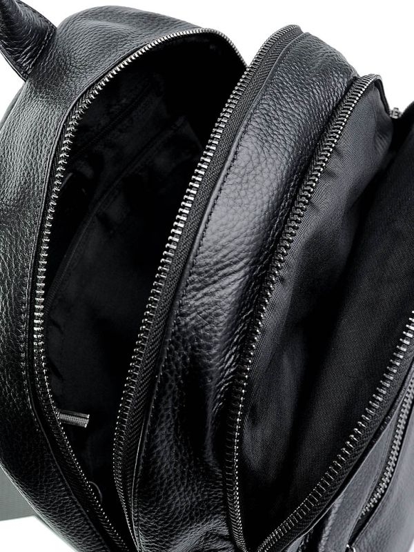 Rucsac dama, 8011, piele naturala, Negru - imagine 2