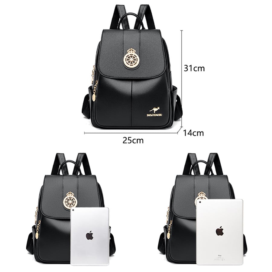 Rucsac dama Aleah GT2249, Negru - 3 | YEO