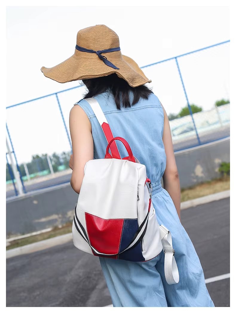 Rucsac dama, Olwen GT3620, antifurt, Alb - 3 | YEO