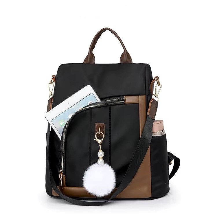 Rucsac dama, Ophelina GT3683, antifurt, Bej - 4 | YEO