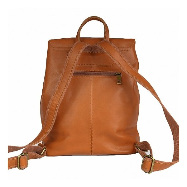 Rucsac dama Salita GT1146, piele naturala, cognac - 3 | YEO