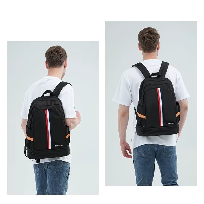 Rucsac pliabil unisex, Maeron GT3759, port USB, Negru - 3 | YEO