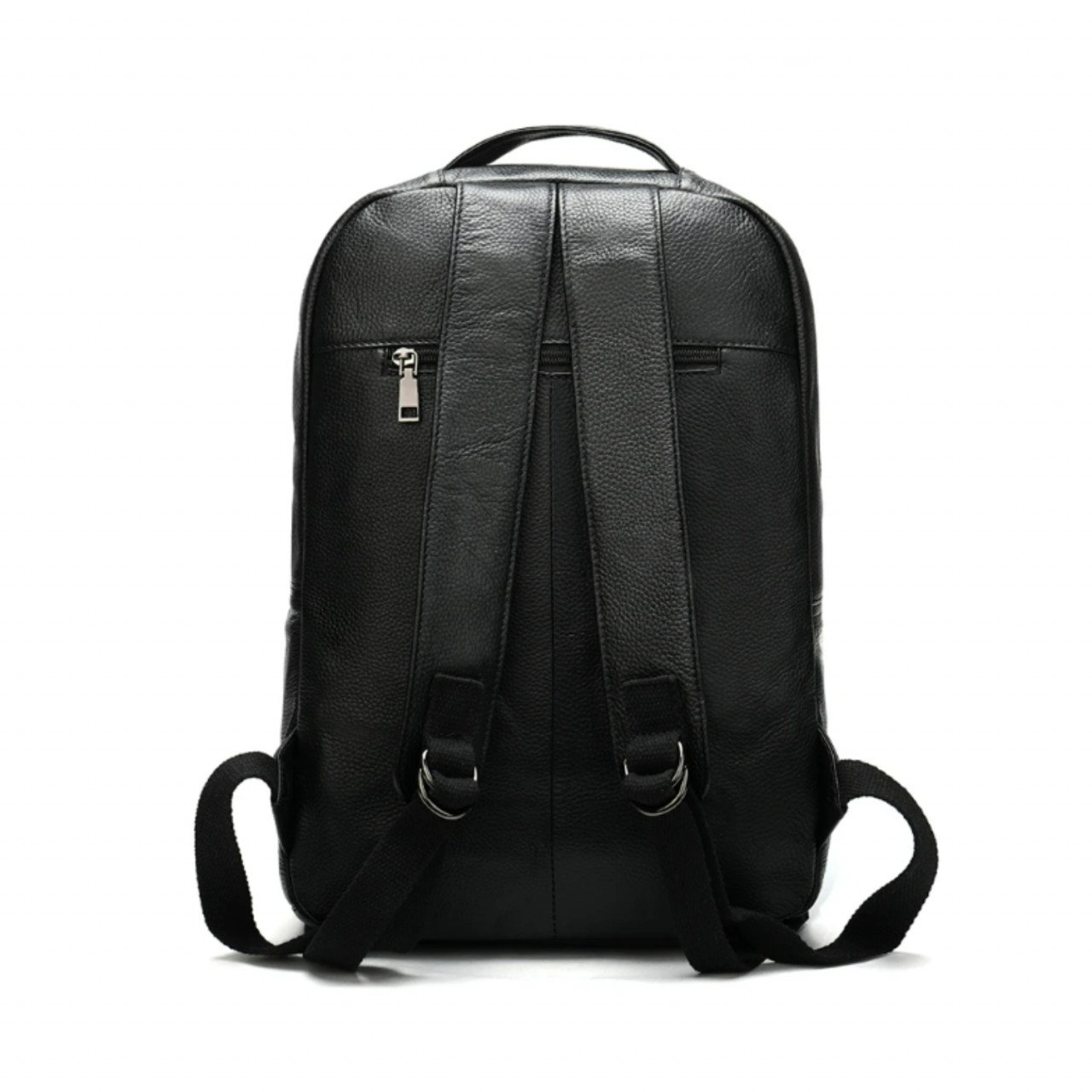 Rucsac unisex, Caspian GT2733, piele naturala, Negru