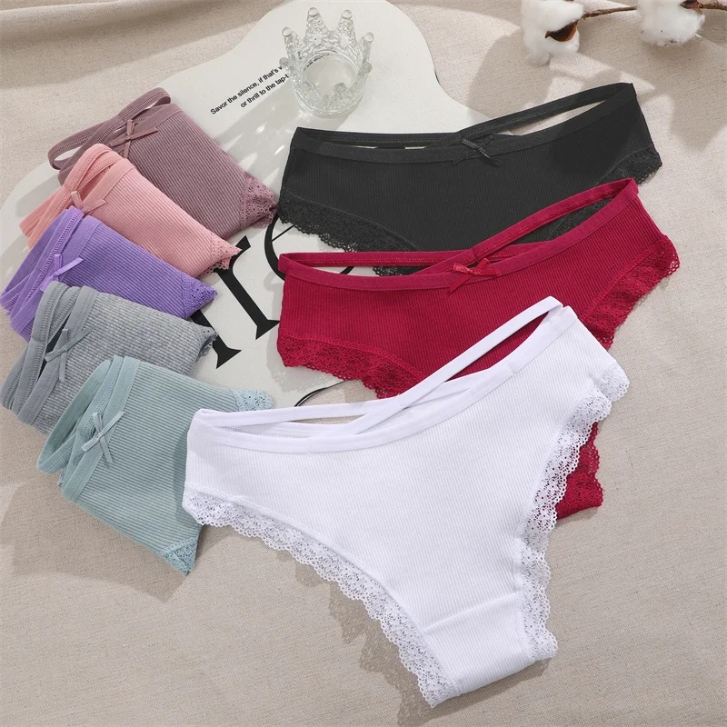 Set 3 perechi de chiloti pentru dama, CH100, Multicolor - 1 | YEO