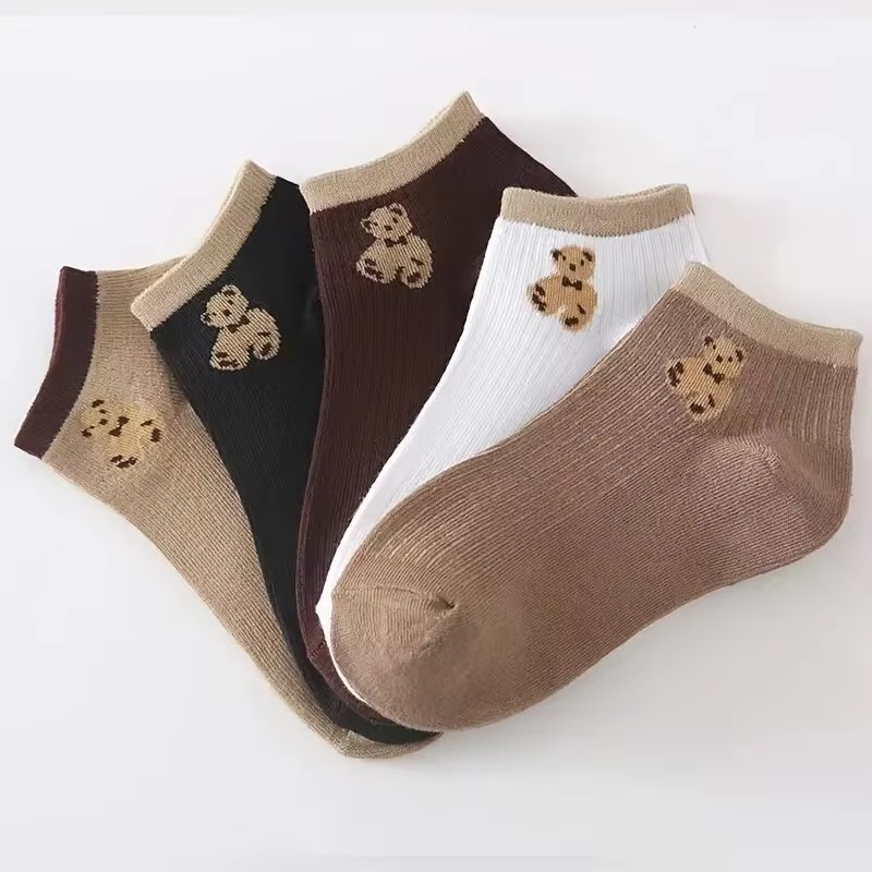Set 5 perechi de sosete pentru dama, SS071, Multicolor, marime universala (35-39) - 3 | YEO
