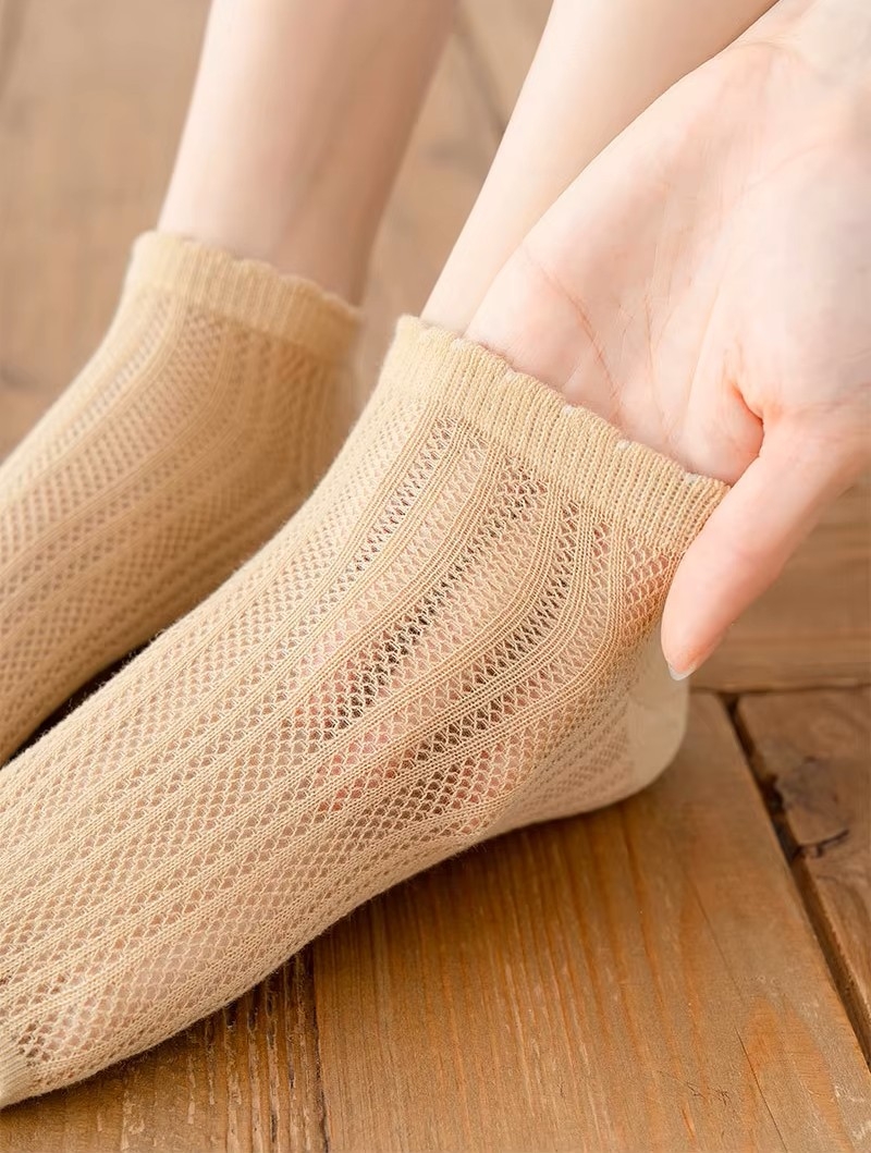 Sosete pentru dama, SS245, Alb, marime universala (35-39) - 1 | YEO