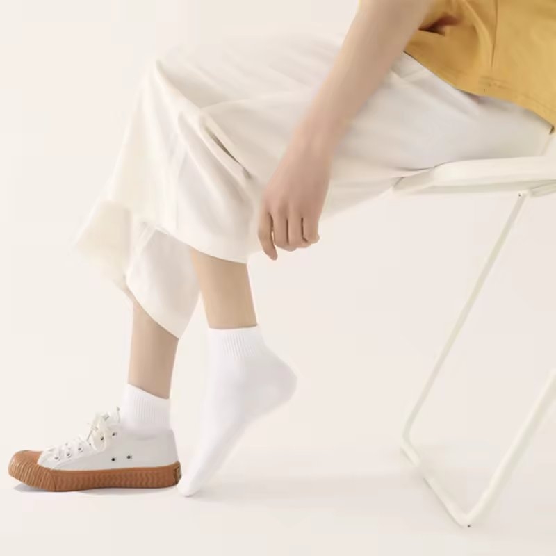 Sosete unisex, SS0200, Alb, marime universala