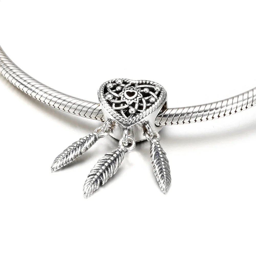 Charm/talisman argint 925, JW1145, model inima si pene, placat cu rodiu