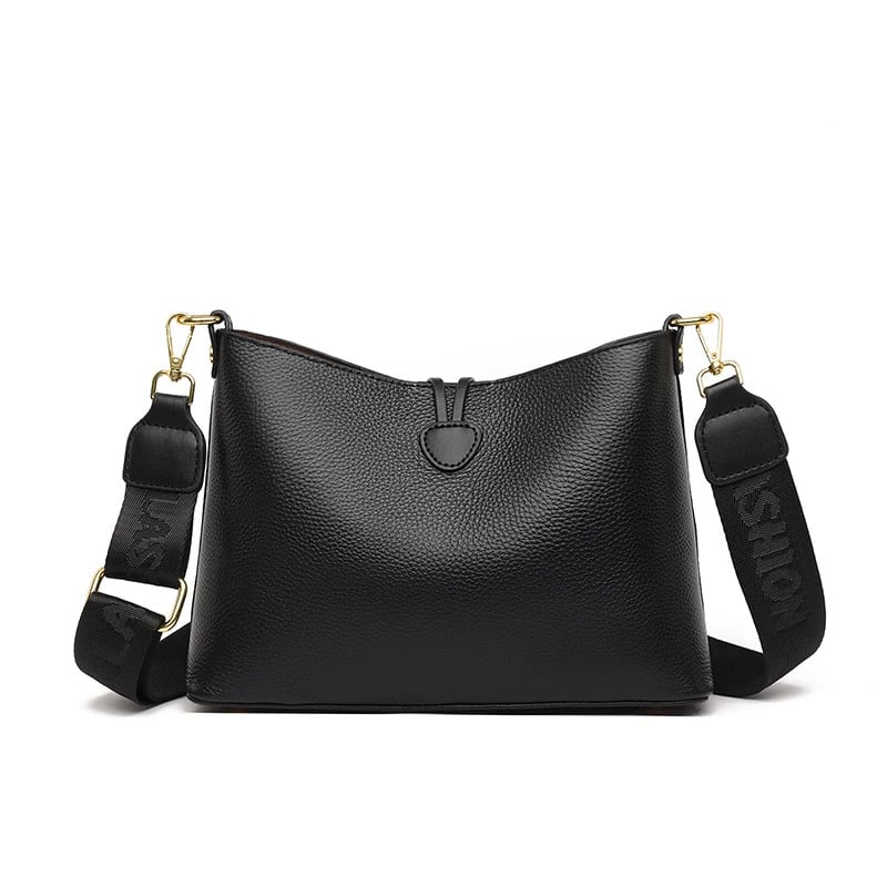 Geanta dama Delis, Anaxandra GT2562, piele naturala, Negru