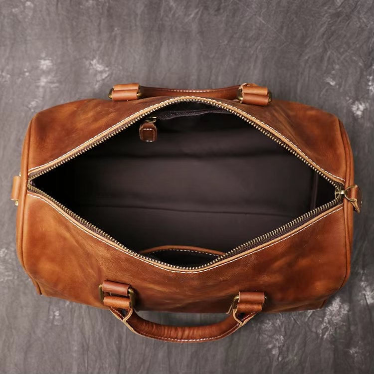 Geanta de calatorie unisex, Rayanor GT3306, piele naturala, Rosu - 2 | YEO