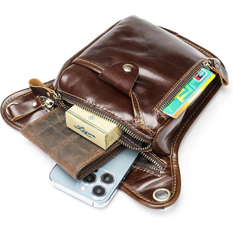 Geanta pentru barbati, Tavix GT3797, piele naturala, Maro roscat