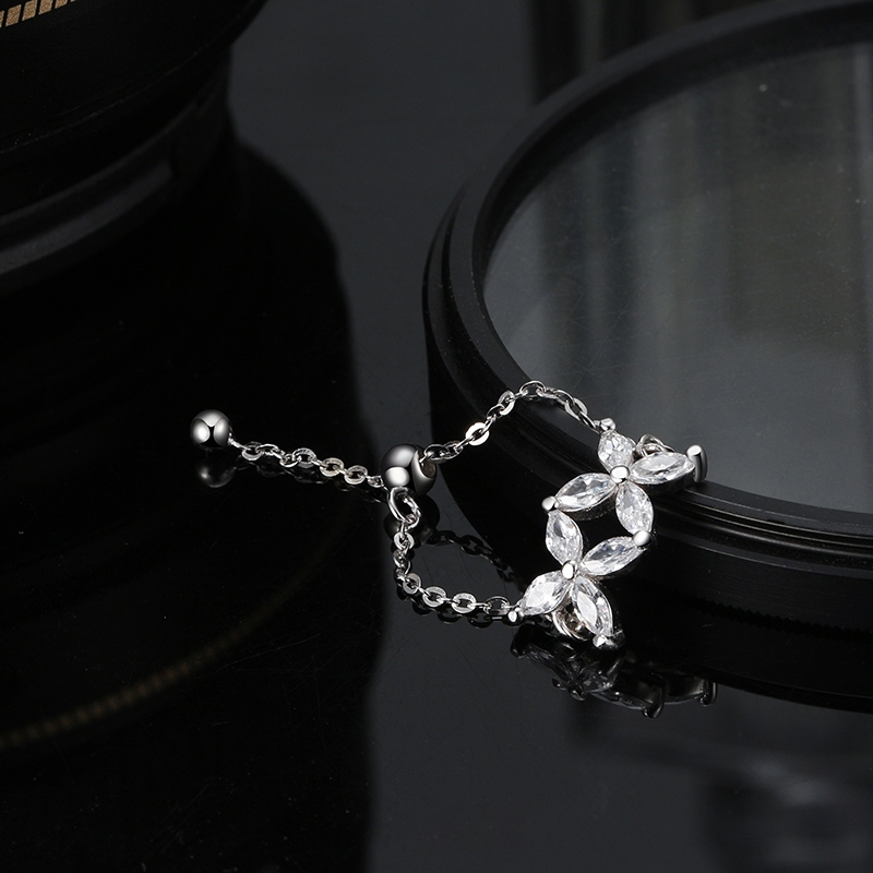 Inel reglabil argint 925, JW1804, model cu zirconiu, placat cu rodiu