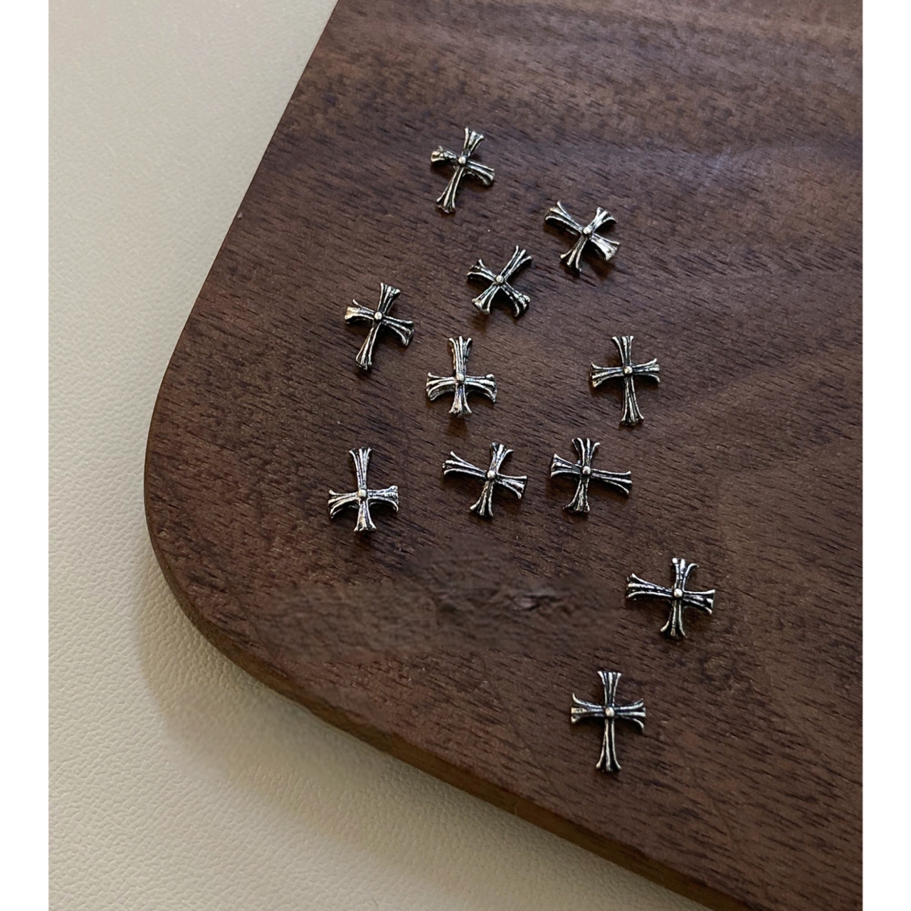 Ornament unghii 3D Marquise, RHINE31, Argintiu